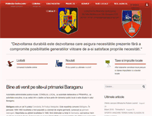 Tablet Screenshot of primariabaraganu.ro
